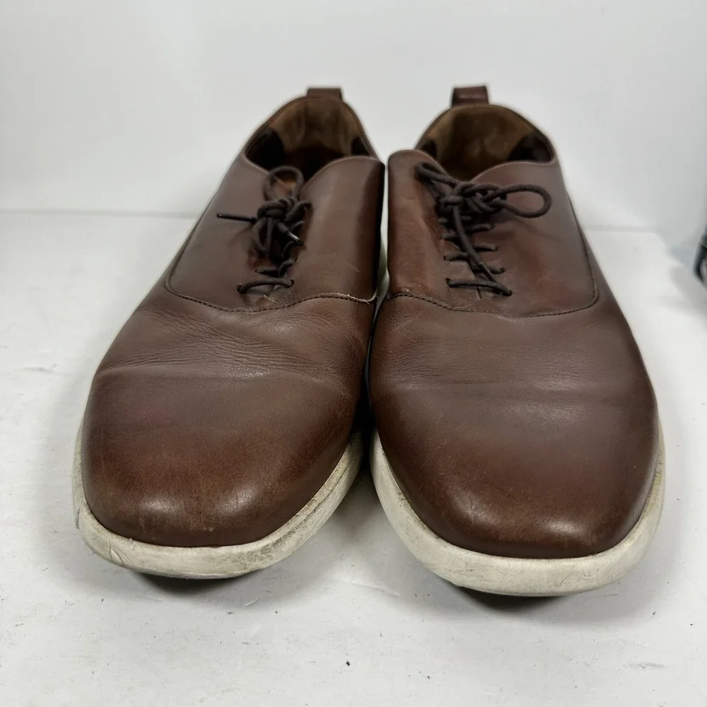 Wolf & Shepherd Mens Crossover‎ Longwing Oxfords Plain Toe Brown Leather 12M